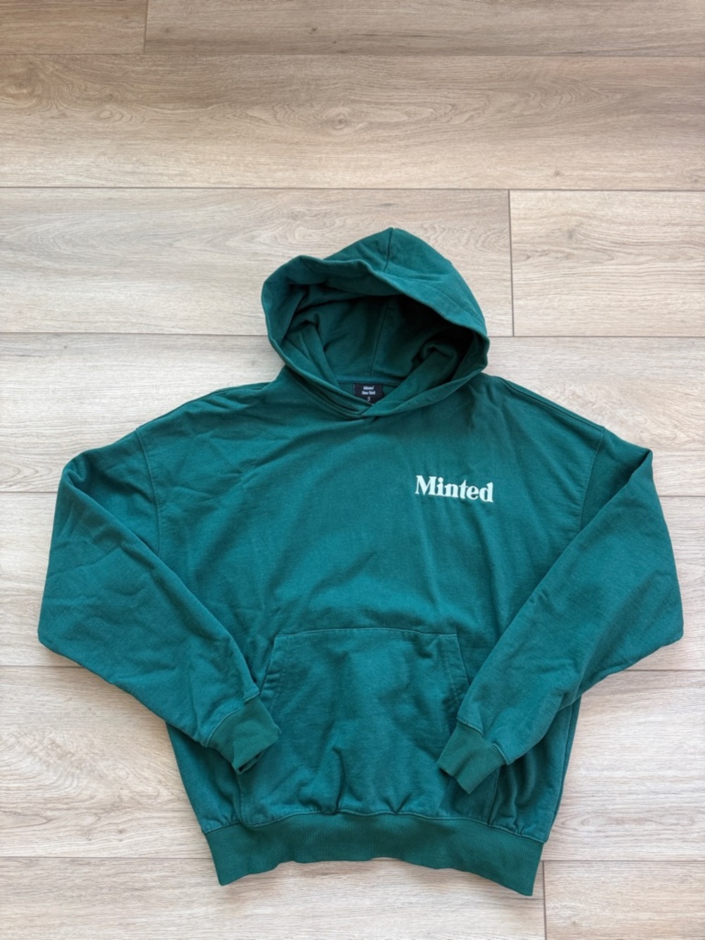 Minted New York City Run Club Deep Green Hooded Pullover Sweatshirt